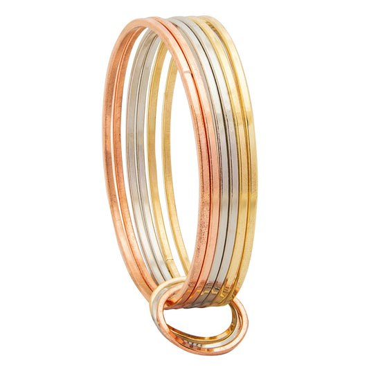 Shining Jewel Casual & Western Style Metal Fashionable MultiColor Bangles for Girls and Women (SJ_3450_MT_2.10)