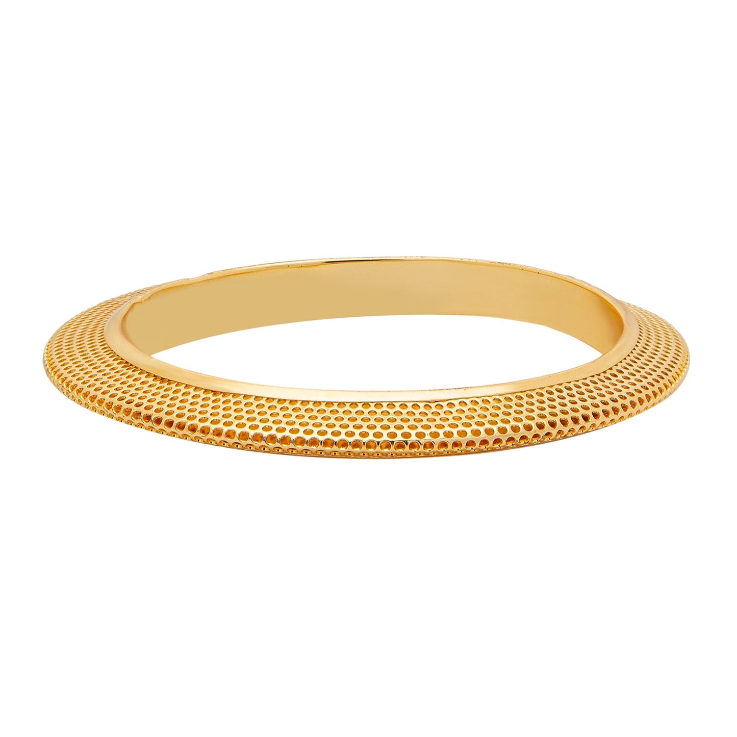 Shining Jewel Casual & Western Style Metal Fashionable Gold Bangles for Girls and Women (Pack of 2) (SJ_3456_2.8_G)