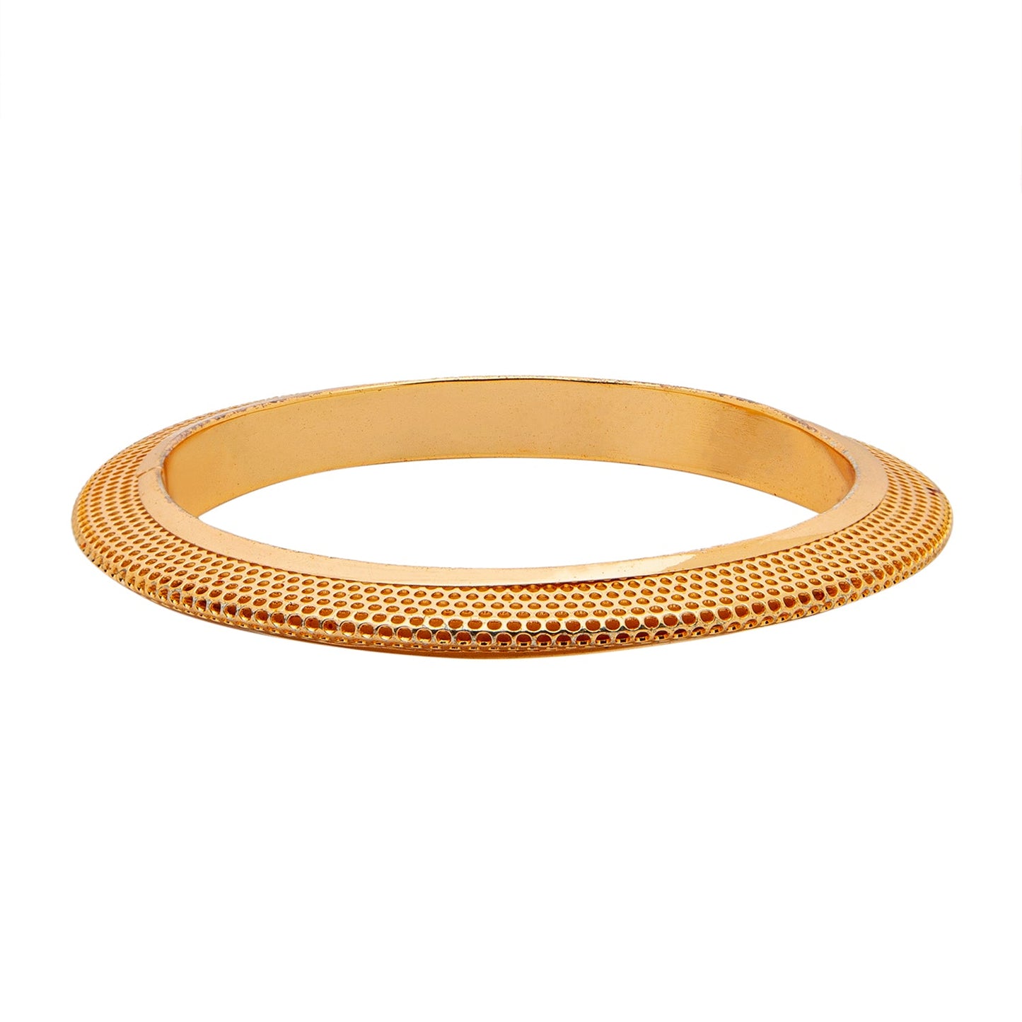 Shining Jewel Casual & Western Style Metal Fashionable Rose Gold Bangles for Girls and Women (Pack of 2)  (SJ_3456_2.6_RG)