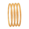 Shining Jewel Casual & Western Style Metal Fashionable Rose Gold Bangles for Girls and Women (Pack of 4) (SJ_3459_2.8_RG)