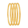 Shining Jewel Casual & Western Style Metal Fashionable Rose Gold Bangles for Girls and Women (Pack of 4) (SJ_3459_2.10_G)