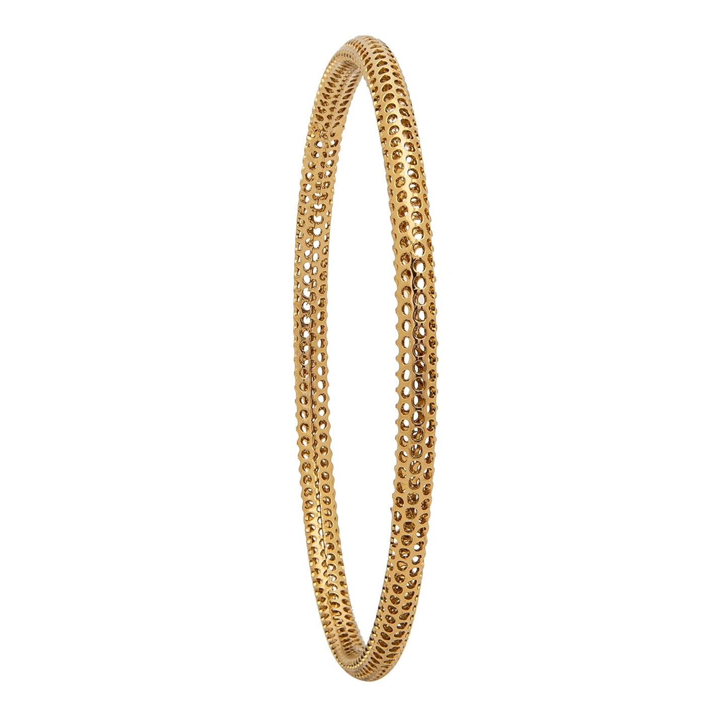 Shining Jewel Casual & Western Style Metal Fashionable Gold Bangles for Girls and Women  (Pack of 4)  (SJ_3459_2.6_AG)