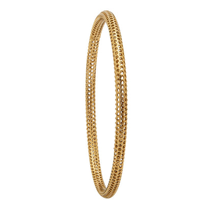 Shining Jewel Casual & Western Style Metal Fashionable Gold Bangles for Girls and Women  (Pack of 4)  (SJ_3459_2.6_AG)
