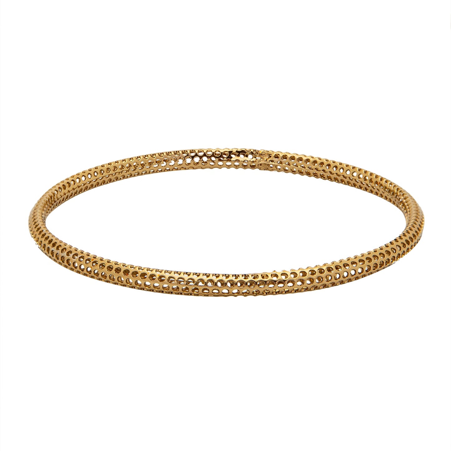 Shining Jewel Casual & Western Style Metal Fashionable Gold Bangles for Girls and Women  (Pack of 4)  (SJ_3459_2.8_AG)