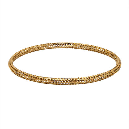 Shining Jewel Casual & Western Style Metal Fashionable Gold Bangles for Girls and Women  (Pack of 4)  (SJ_3459_2.6_AG)