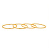 Shining Jewel Casual & Western Style Metal Fashionable Rose Gold Bangles for Girls and Women (Pack of 4) (SJ_3459_2.8_G)