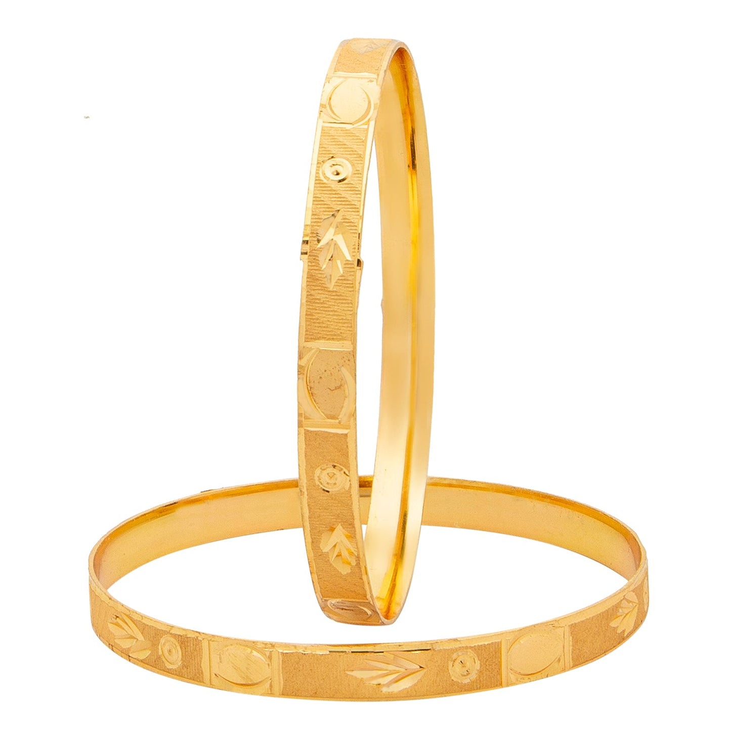 Shining Jewel Fashion Gold Plated Traditional Designer Bangles for Women (Pack of 4) SJ_3462_2.6