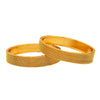 Shining Jewel Casual & Western Style Metal Fashionable Gold Bangles for Girls and Women (Pack of 2) (SJ_3473_G_2.8)