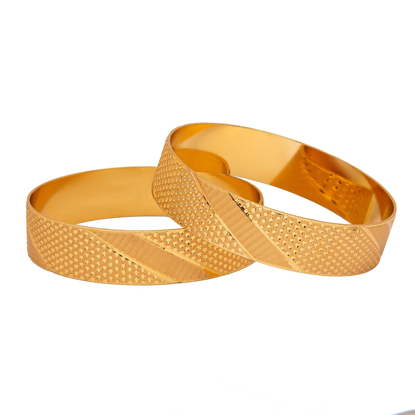 Shining Jewel Gold Plated Traditional Designer Bangles for Women (Pack of 2) SJ_3478_2.4