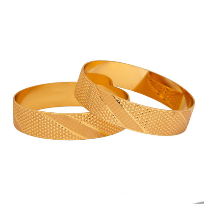 Shining Jewel Gold Plated Traditional Designer Bangles for Women (Pack of 2) SJ_3478_2.4