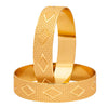Shining Jewel Gold Plated Traditional Handcrafted Square Shape Designer Bangles for Women (Pack of 2) SJ_3479_2.6
