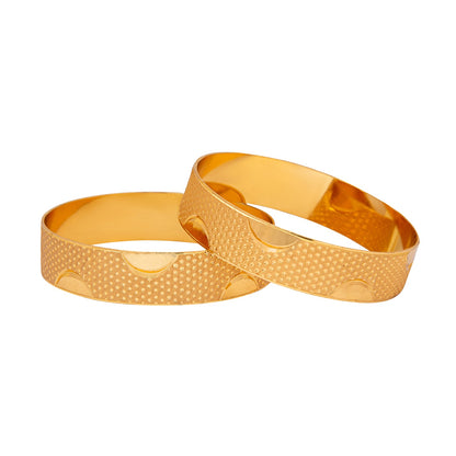 Shining Jewel Gold Plated Traditional Handcrafted Stylish Designer Bangles for Women (Pack of 2) SJ_3480_2.4