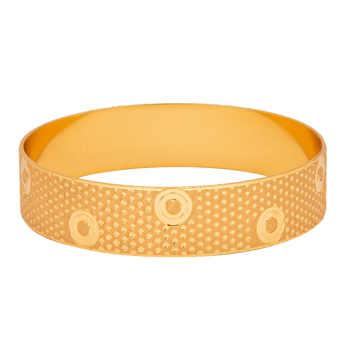 Shining Jewel Gold Plated Traditional Handcrafted Stylish Designer Bangles for Women (Pack of 2) SJ_3481_2.10