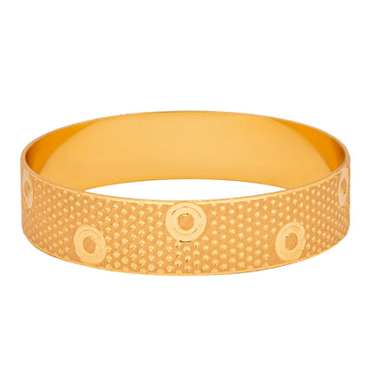 Shining Jewel Gold Plated Traditional Handcrafted Stylish Designer Bangles for Women (Pack of 2) SJ_3481_2.10