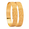 Shining Jewel Gold Plated Traditional Handcrafted Flower Designer Bangles for Women (Pack of 2) SJ_3484_2.8