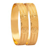 Shining Jewel Gold Plated Traditional Handcrafted Stylish Designer Bangles for Women (Pack of 2) SJ_3486_2.4