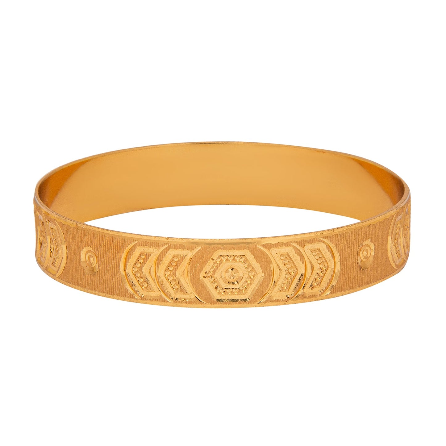 Shining Jewel Gold Plated Traditional Handcrafted Stylish Designer Bangles for Women (Pack of 2) SJ_3489_2.4