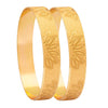 Shining Jewel Gold Plated Traditional Handcrafted Flower leaves Designer Bangles for Women (Pack of 2) SJ_3490_2.4