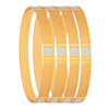 Shining Jewel Gold Plated Stainless Steel Bracelet with Swarovski Crystals Bangle Bracelets for Women (Pack of 4) SJ_3493_2.4