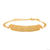 Shining Jewel Gold Plated  Healing and Powerful Adjustable Unisex Bracelet for Men & Women -  Om Namah Shivay