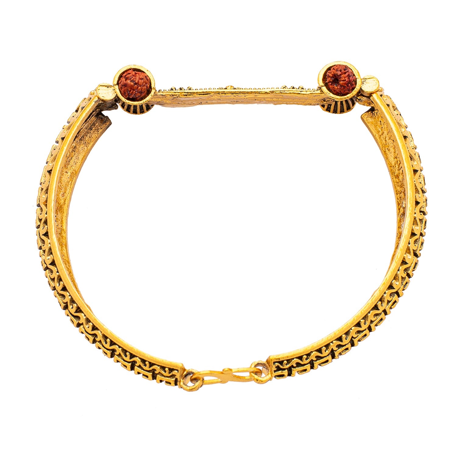 Antique Gold Finish Temple Bangles/Kada 7613-1206 – Dazzles Fashion and  Costume Jewellery
