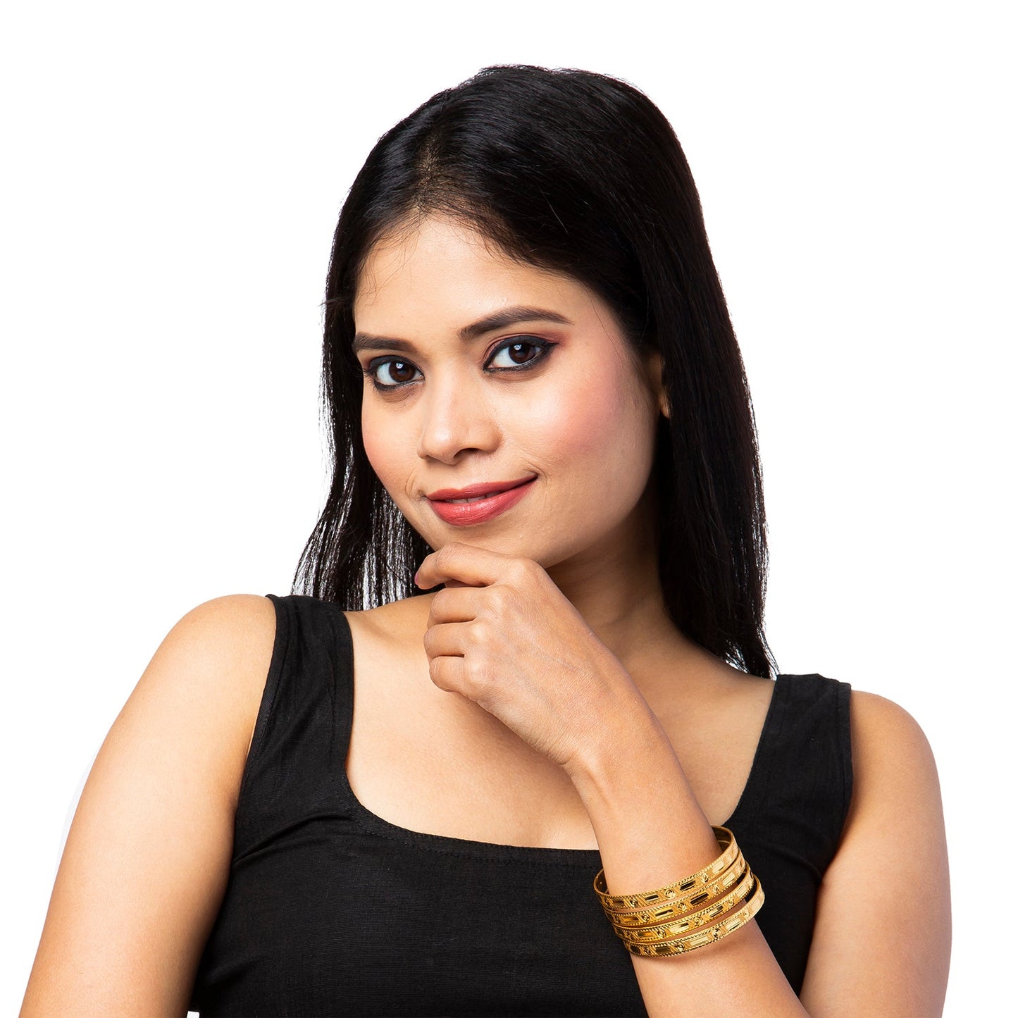 Shining Jewel Tradtitional Indian Handcrafted Designer Fancy Bridal Bangle Set for Women (SJ_3501_2.10)