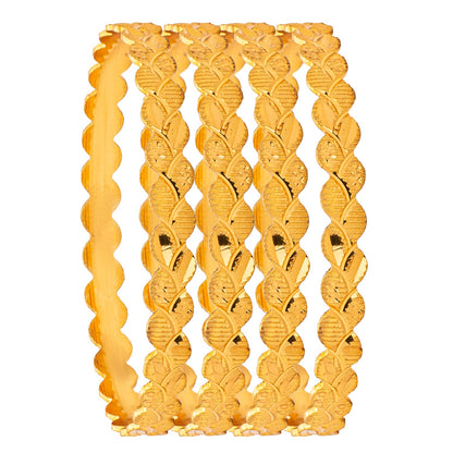 Shining Jewel Tradtitional Indian Handcrafted Designer Fancy Bridal Bangle Set for Women (SJ_3502_2.6)