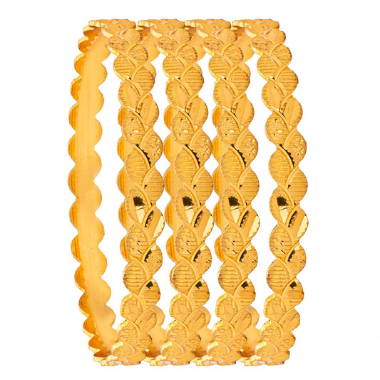 Shining Jewel Tradtitional Indian Handcrafted Designer Fancy Bridal Bangle Set for Women (SJ_3502_2.10)