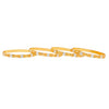 Shining JewelTwo Tone Gold & Silver Plated Traditional Designer Bangles for Women (SJ_3505_2.4)