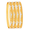Shining JewelTwo Tone Gold & Silver Plated Traditional Designer Bangles for Women (SJ_3507_2.4)
