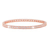 Shining Jewel Rose Gold Plated American Diamond CZ Solitaire Bangles For Women SJ_3510_2.6