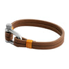 Design Brown Leather Bracelet for Men , Boys (SJ_3518_BR)