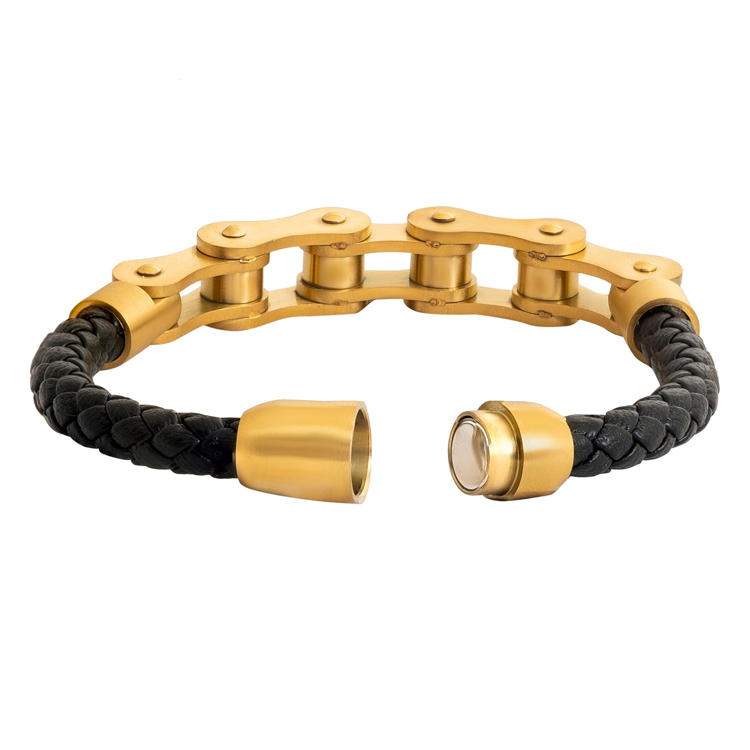 KRIVEK Man's Fashion Gold Plated Round Stylish Hand Kada Bracelets for  Man's/Boys (Pack of 1)