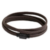 Multilayer Braided Design Brown Leather Bracelet for Men, Boys (SJ_3531_BR)