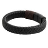 Braided Black Leather Bracelet for Men, Boys (SJ_3547)