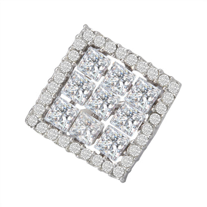 Crystal Zirconia Square Finger Ring (SJ_4005)