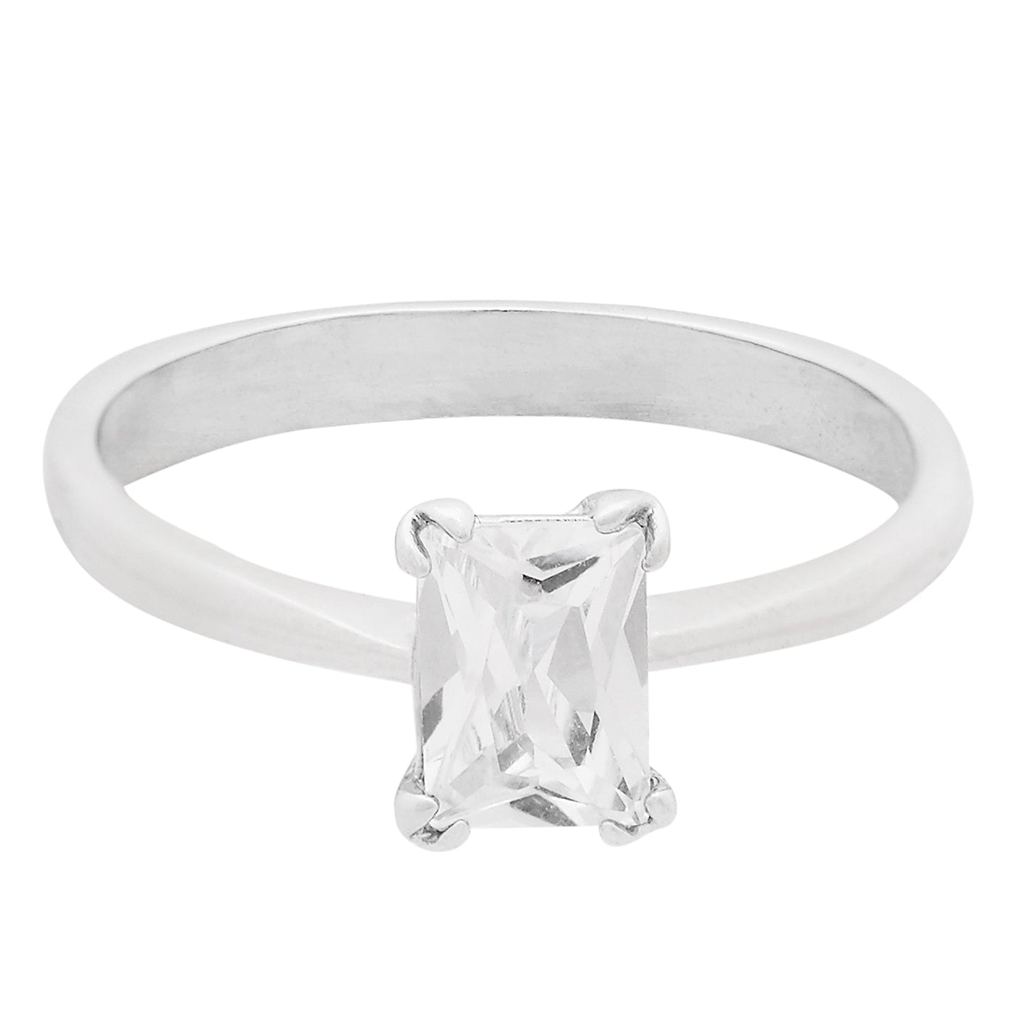 Rhodium Princess Finger Ring (SJ_4006)