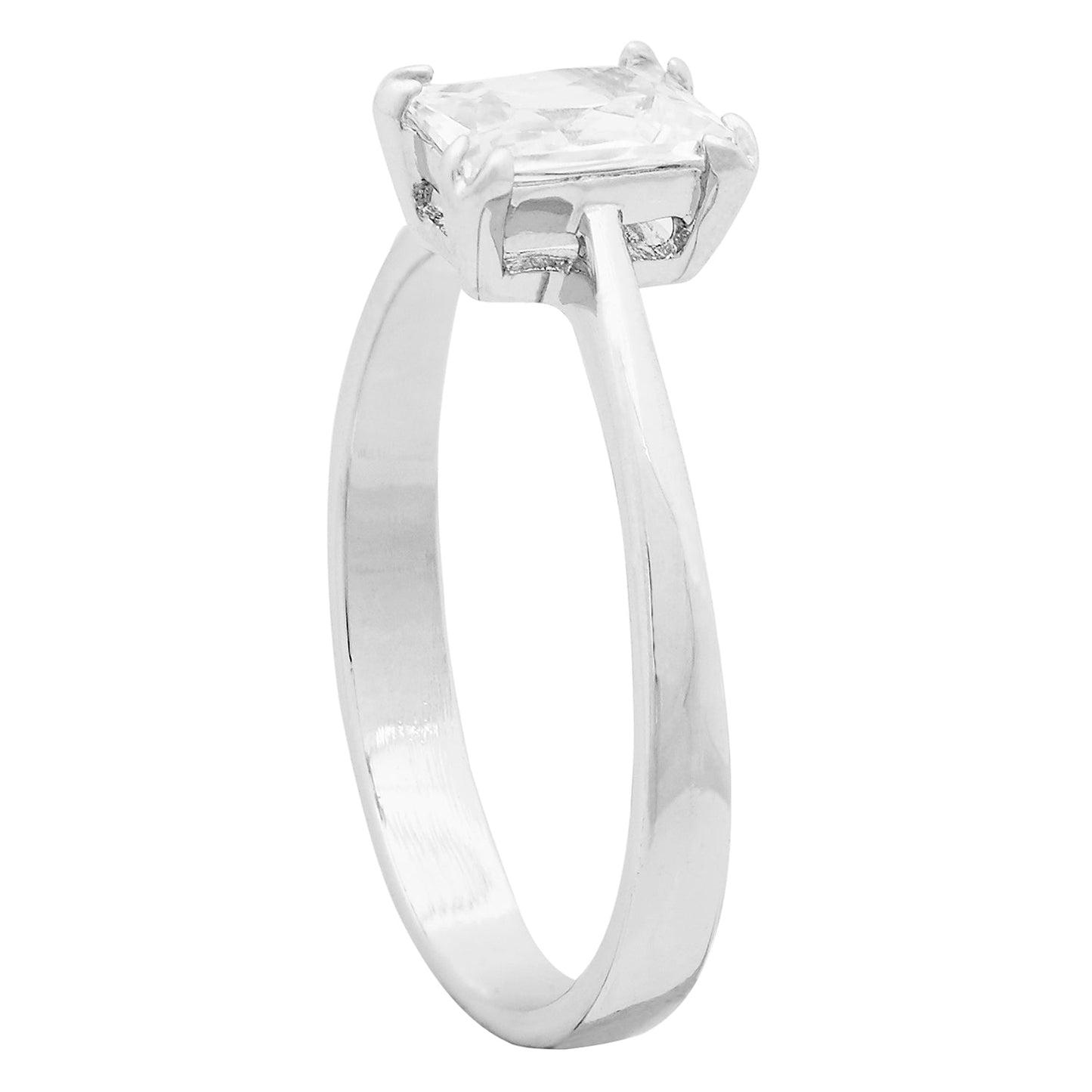 Rhodium Princess Finger Ring (SJ_4006)