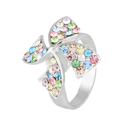 Plain Silver Multicolor Fashionable Finger ring (SJ_4091)