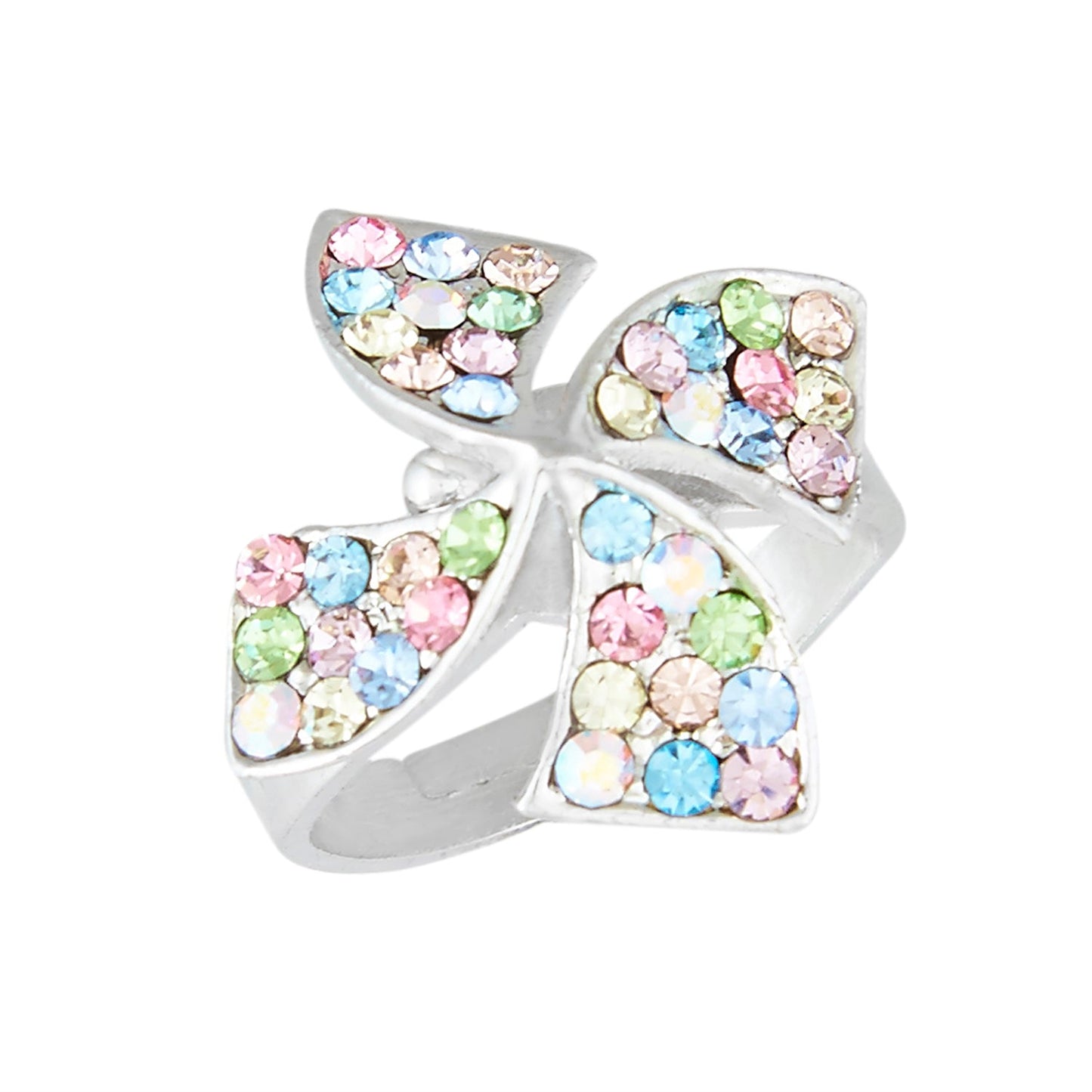 Plain Silver Multicolor Fashionable Finger ring (SJ_4091)