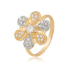 Two tone Plated Contemporary Designer Finger Ring (SJ_4100)