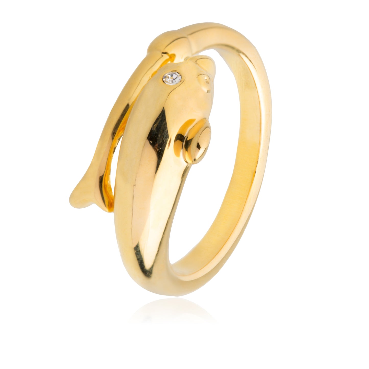 24K Daily wear Dolphin Finger Ring For Women (SJ_4168)