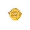 Pure Copper Plated Shivaji Maharaj Rajmudra Finger Ring For Men (SJ_4246) - Shining Jewel