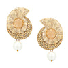 Traditional Ethnic And Fancy Drop Earring With Champagne Crystals (SJ_457)