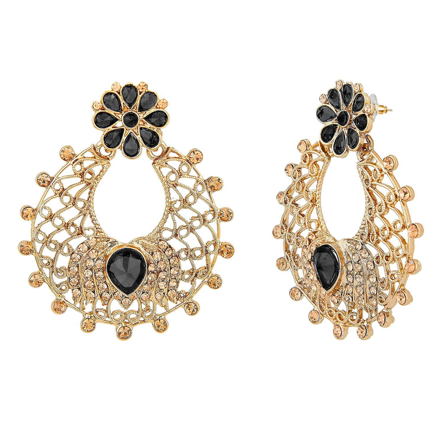 Traditional Hyderabadi Nizami Chand Bali Earrings – Elegant Pearls &  Jewellery Collection