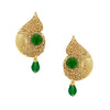 Traditional Ethnic And Fancy Drop Earring With Champagne Crystals (SJ_515)