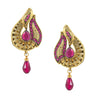 Traditional Ethnic And Fancy Drop Pink Earrings (SJ_538)
