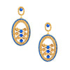 Gold Chandelier Designer Earrings  (SJ_564)