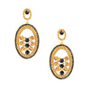 Gold Chandelier Designer Earrings  (SJ_565)