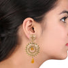 Traditional Ethnic And Fancy Earring With Champagne Crystals (SJ_616)